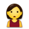Person Pouting emoji on LG